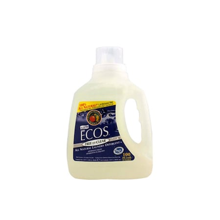 Earth Friendly Products Laundry Detergent, 100 fl oz Free And Clear, Clear, 4 PK 285262